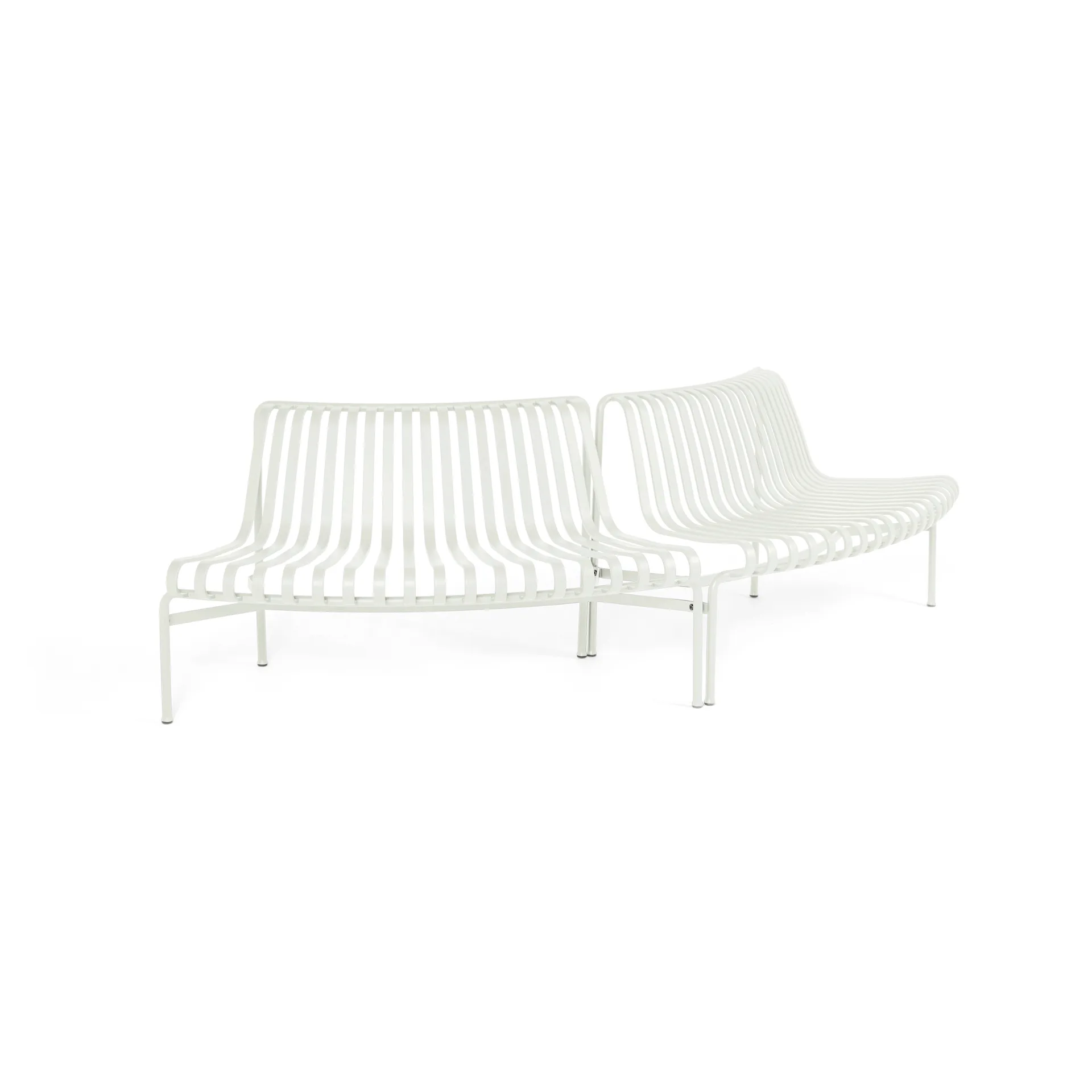 Palissade Dining parkbänk out-out, Cream white HAY