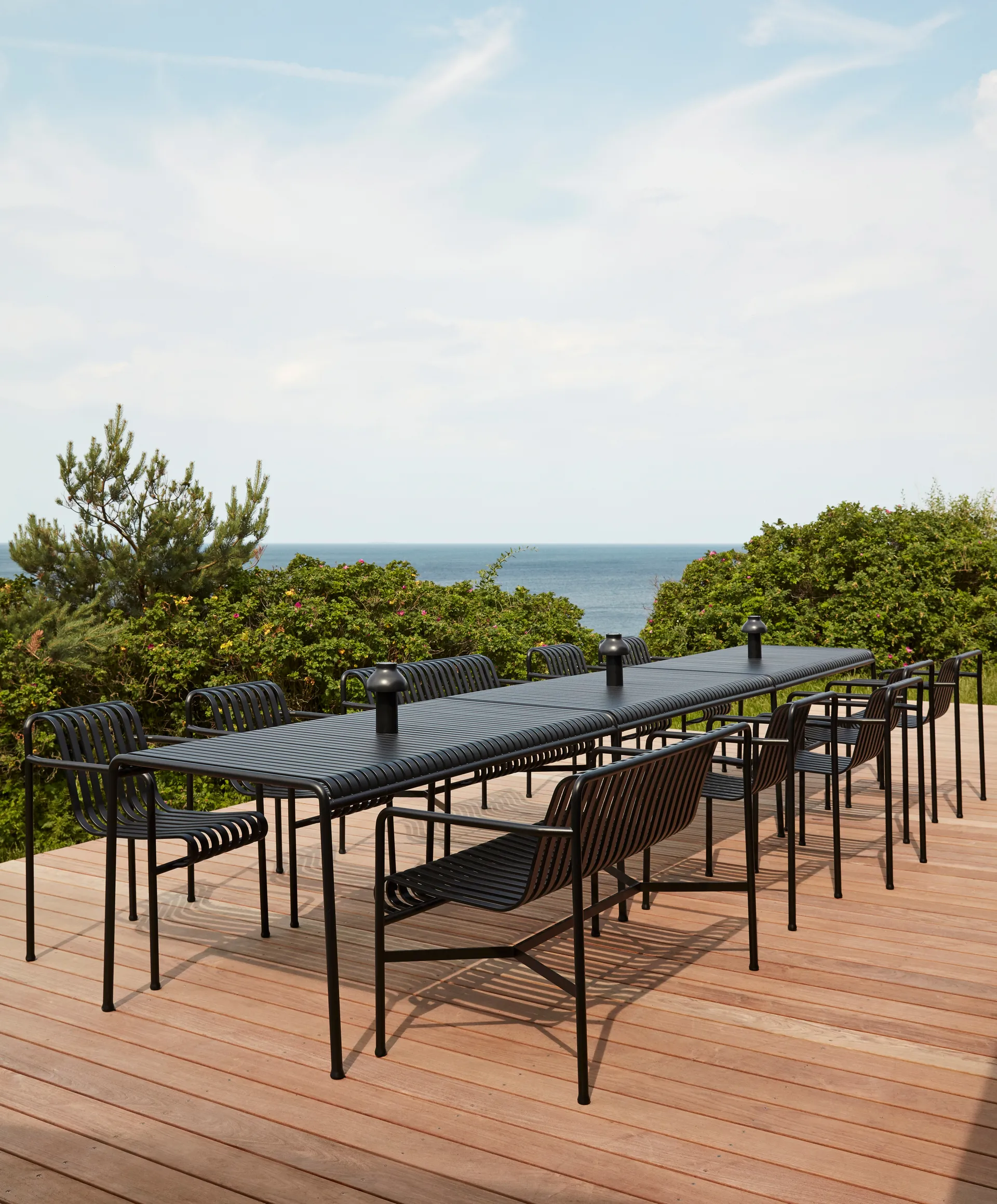 Palissade matgrupp 4 karmstolar 170x90 cm - Anthracite,  HAY