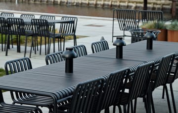 Palissade matgrupp 4 stolar 170x90 cm anthracite - undefined - HAY