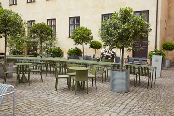 Palissade matgrupp 4 stolar 170x90 cm - Olive - HAY