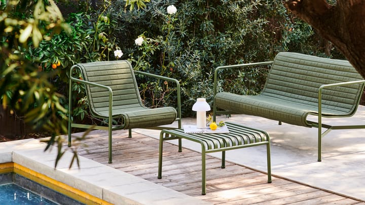 Palissade Quilted dyna, Olive, till loungefåtölj low HAY