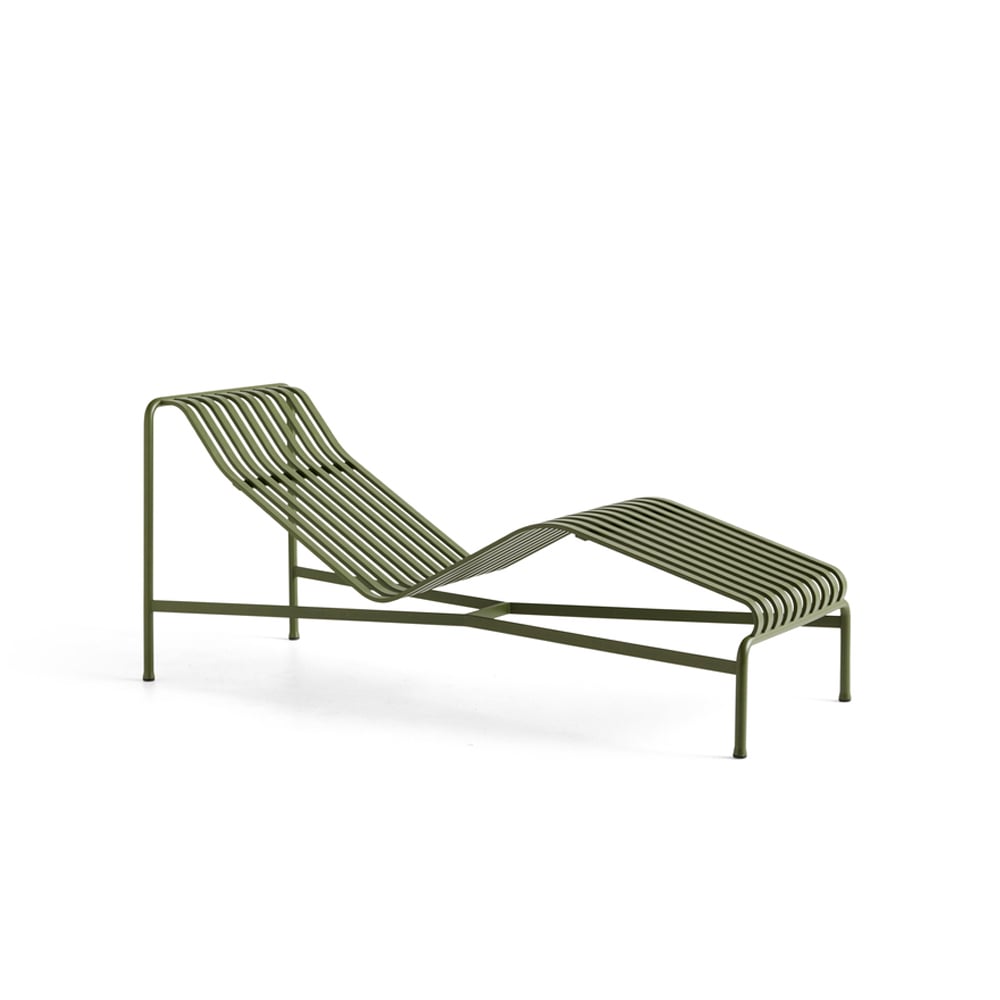 HAY Palissade schäslong Olive | Skandinavisk Design | Solsängar & solstolar | Grön