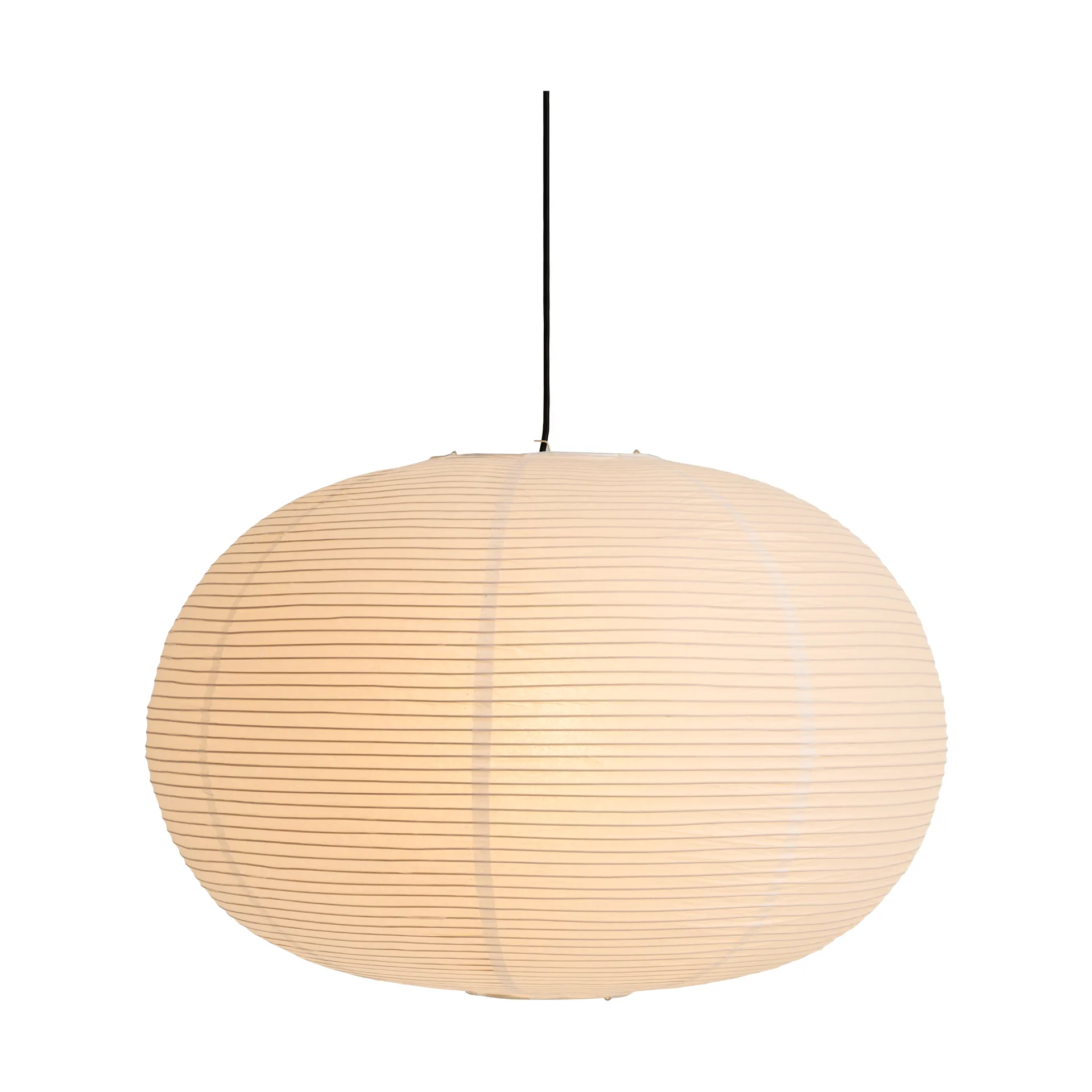 Paper Shade lampskärm ellipse, Vit HAY