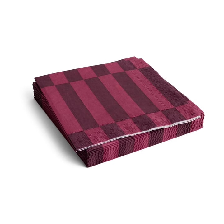 Pattern Dinner servett 40x40 cm 20-pack - Bordeaux-wine - HAY