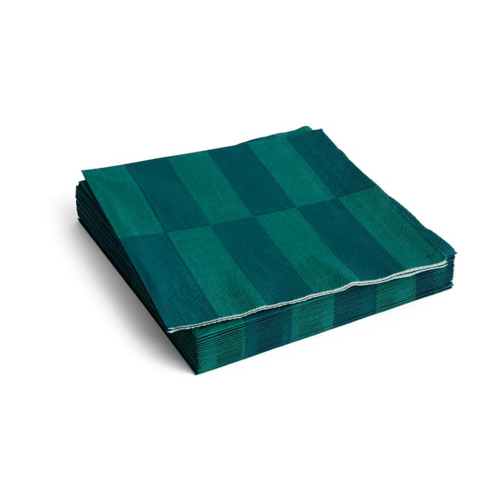 Pattern Dinner servett 40x40 cm 20-pack - Dinner green-dark green - HAY