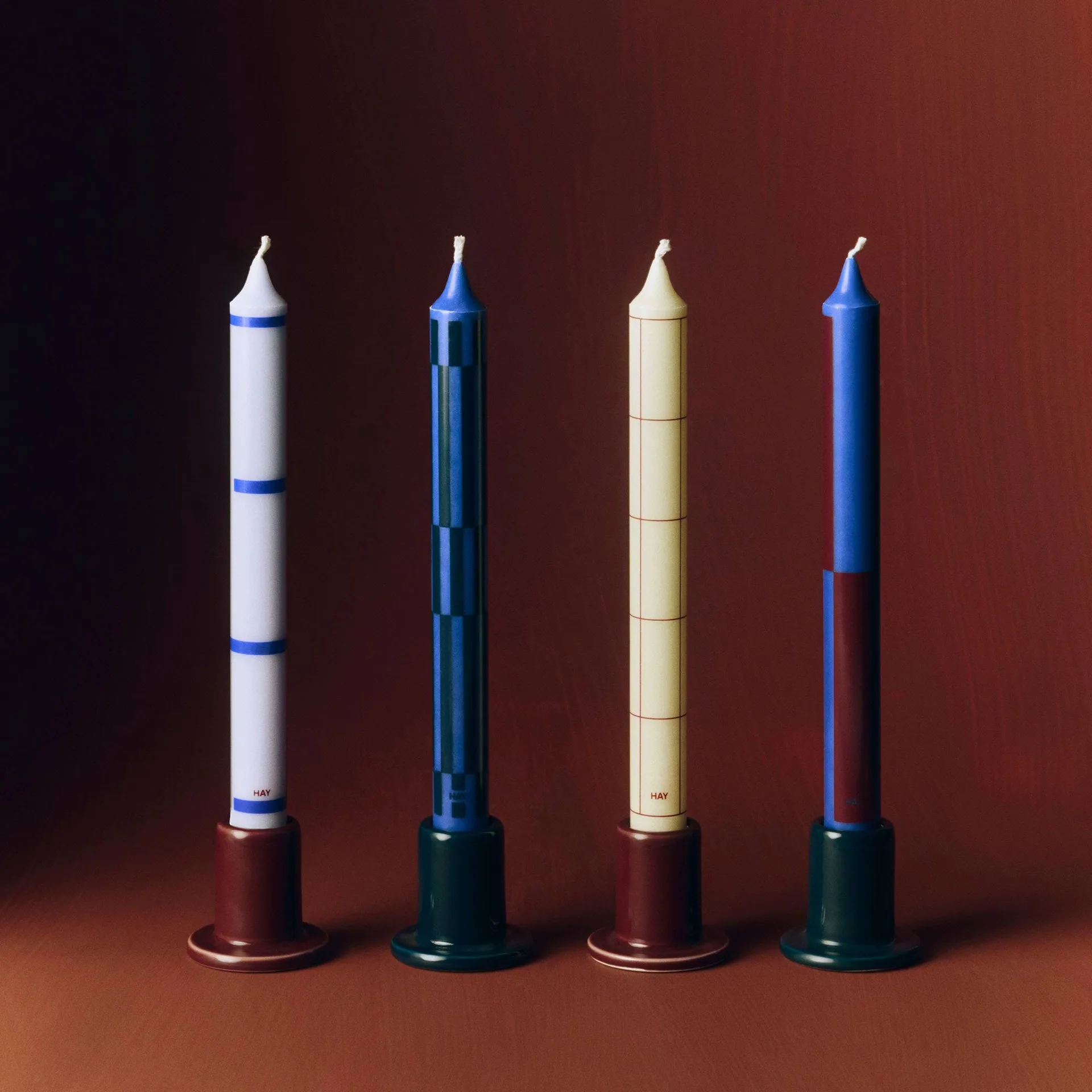 Pattern ljus mix 4-pack, Blue-silver HAY