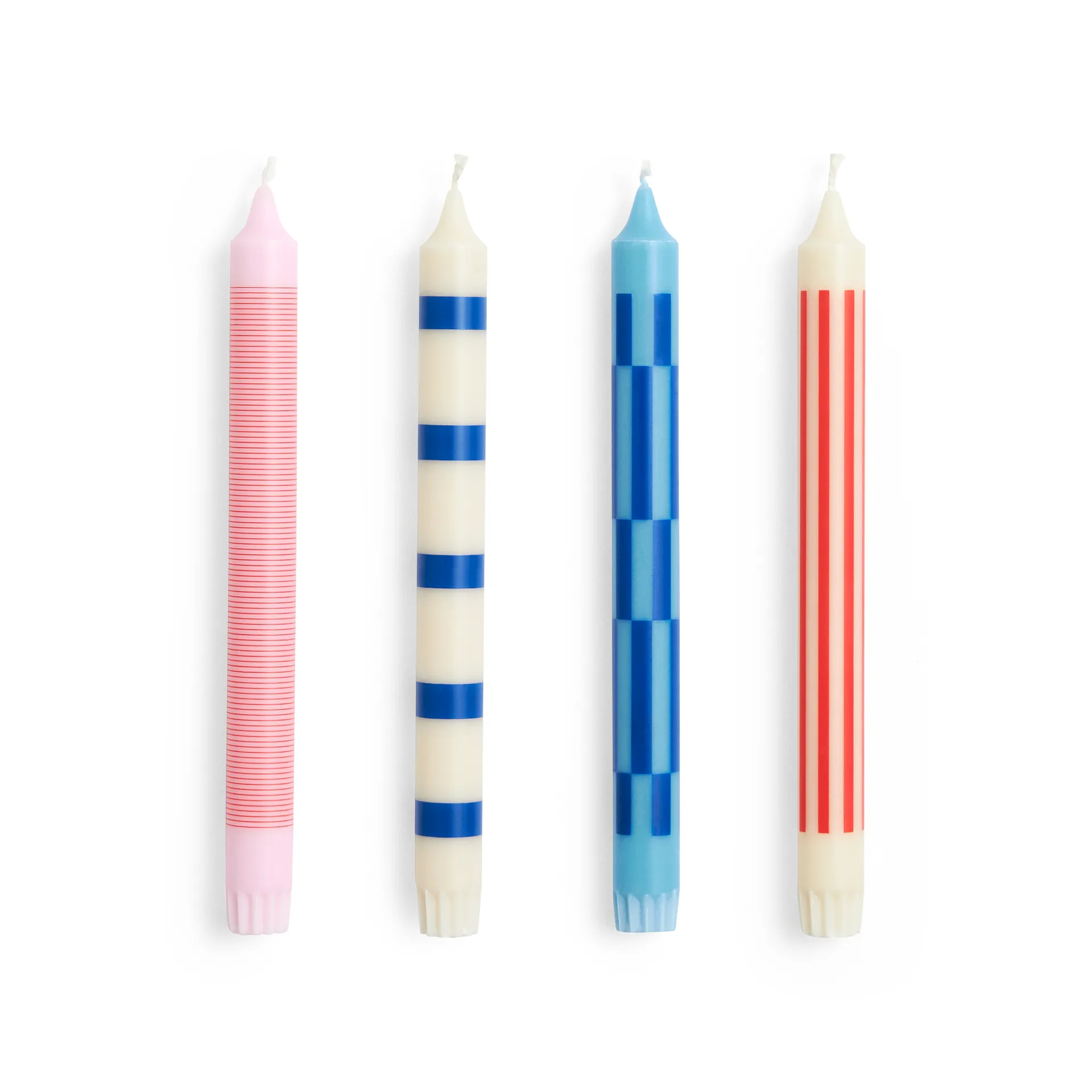 Pattern ljus mix 4-pack, Pink-red-blue HAY