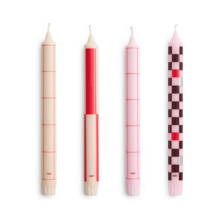 Pattern ljus mix 4-pack - Reds-bordeaux - HAY