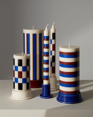 Pattern ljus stripe - Off white-brown-blue - HAY
