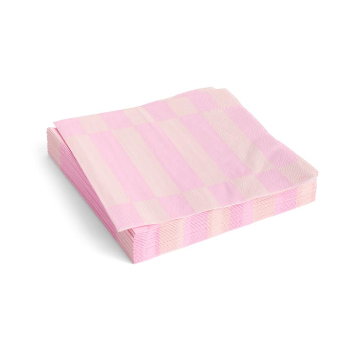 Pattern Lunch servett 33x33 cm 20-pack - Light pink-rose - HAY