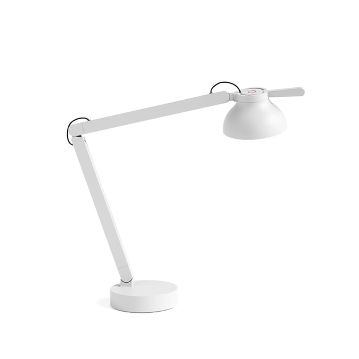 PC Double arm bordslampa - ash grey, med lampfot - HAY
