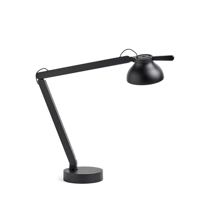 PC Double arm bordslampa - soft black, med lampfot - HAY