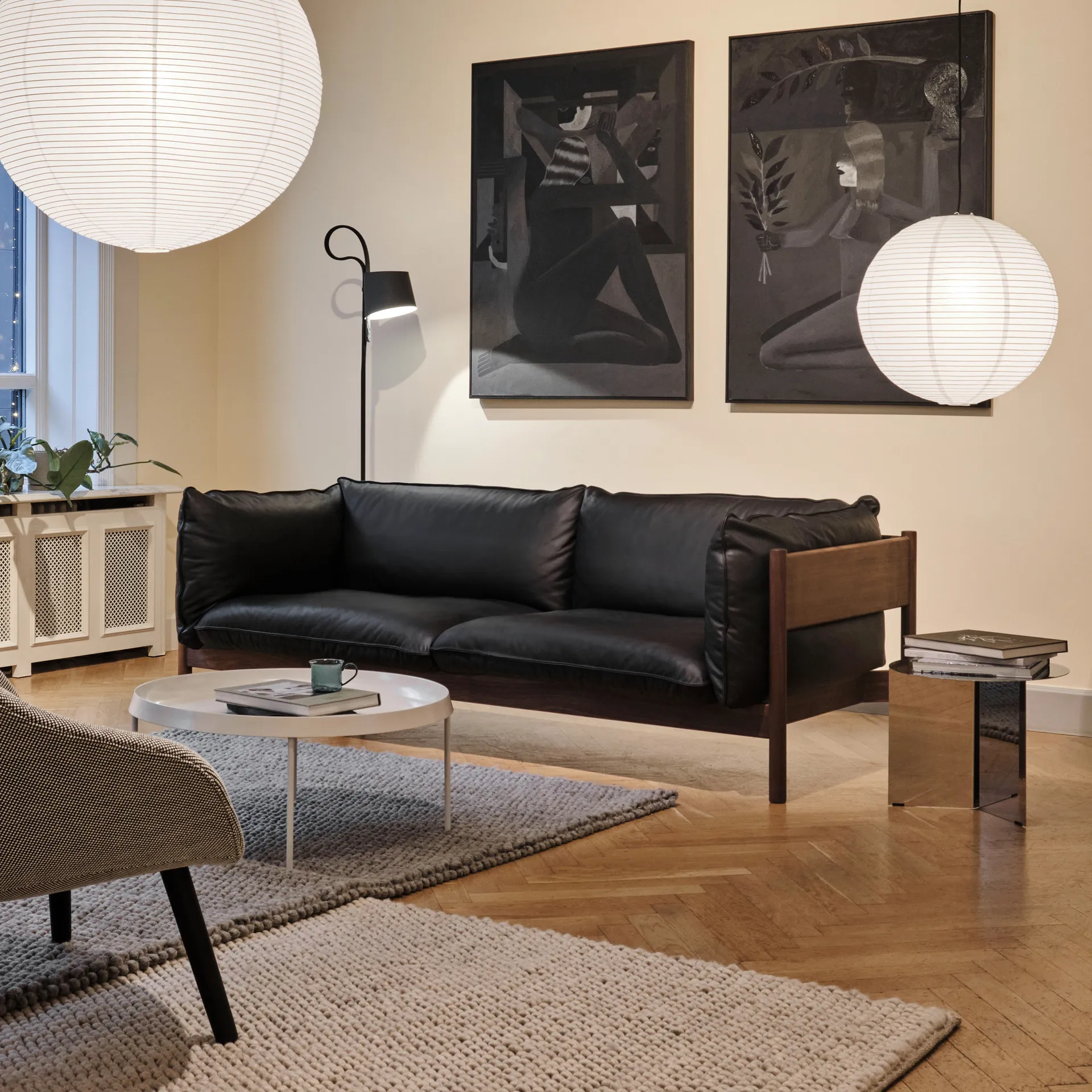 Peas ullmatta 140x200 cm, Medium grey HAY