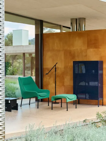 Perforated Cabinet skåp large - Steel blue - HAY