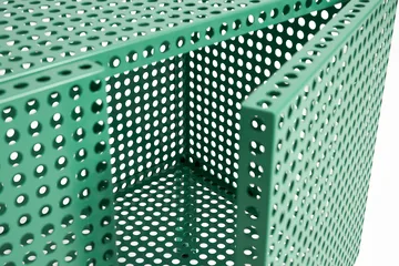 Perforated Cabinet skåp small - Soft jade - HAY