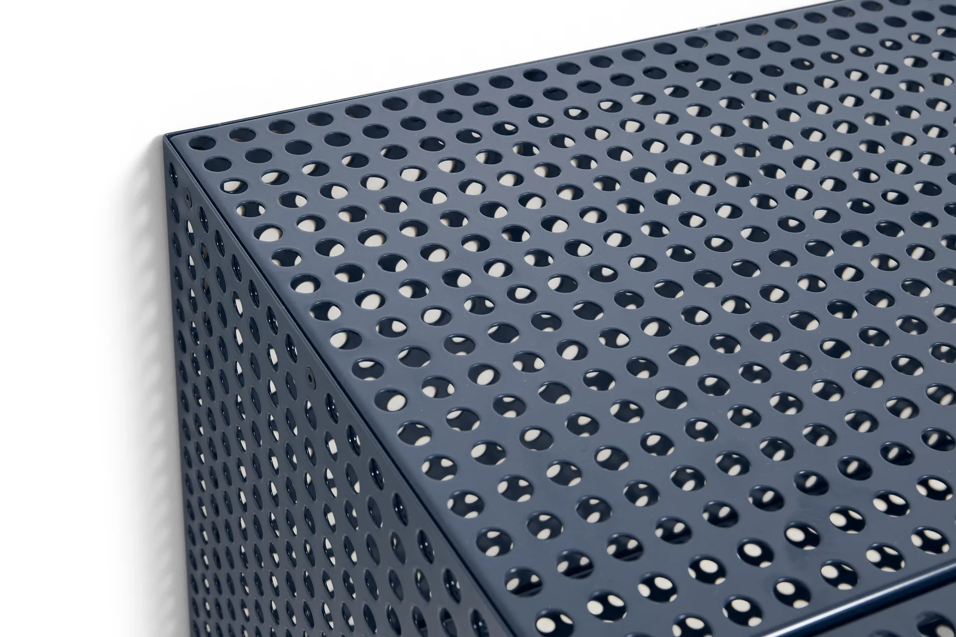 Perforated Cabinet väggskåp small, Steel blue HAY