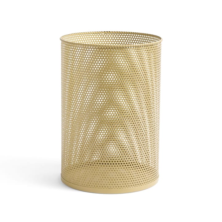 Perforated papperskorg - dusty yellow, large - HAY