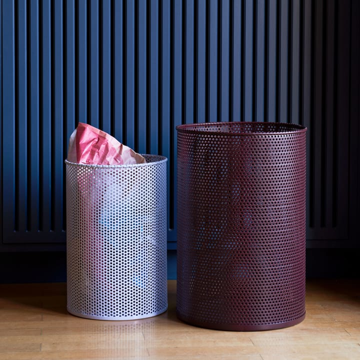 Perforated papperskorg, petrol blue, medium HAY