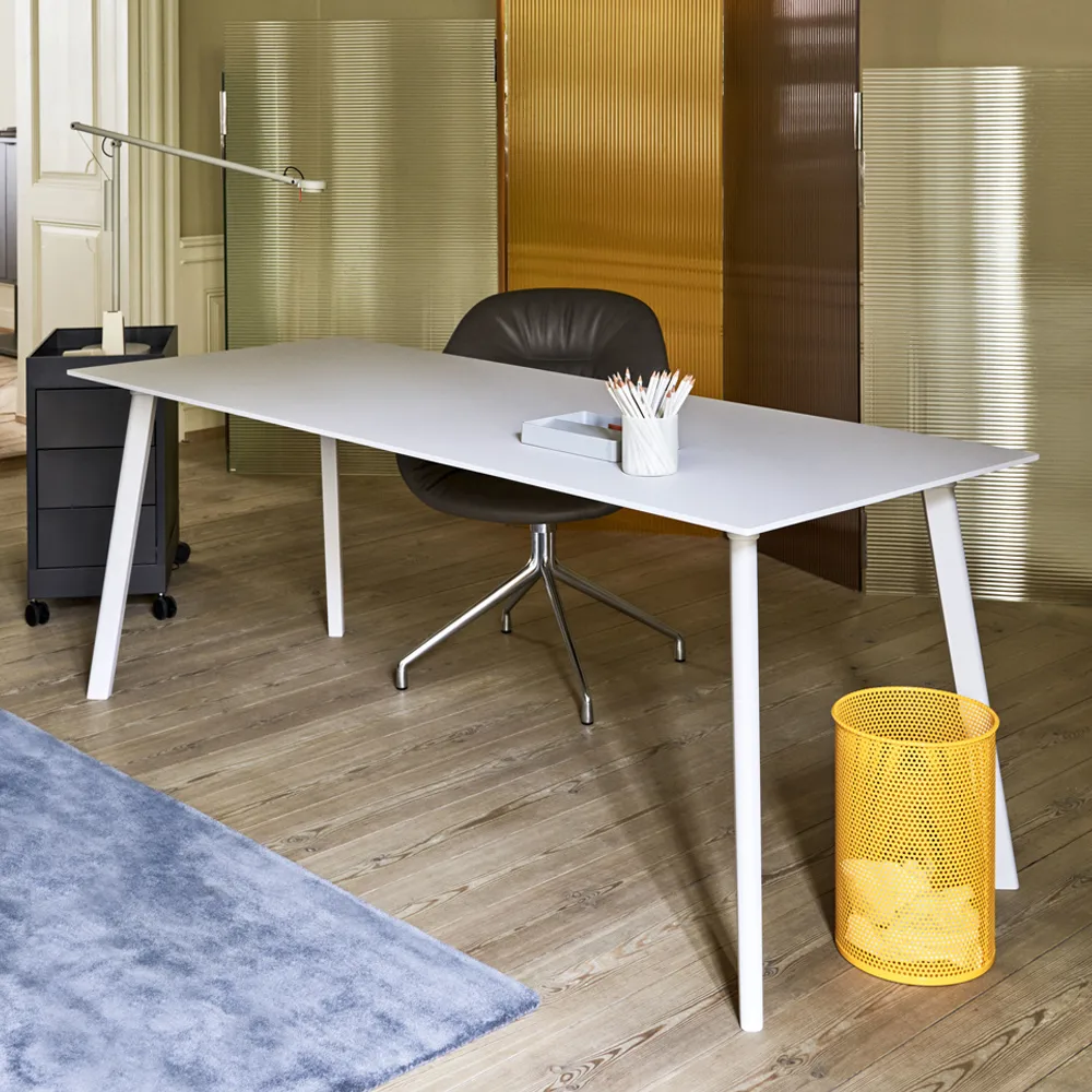 Perforated papperskorg, petrol blue, medium HAY