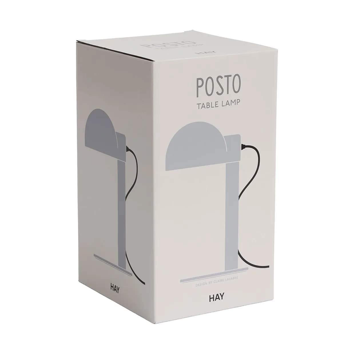 Posto bordslampa, Silver grey HAY