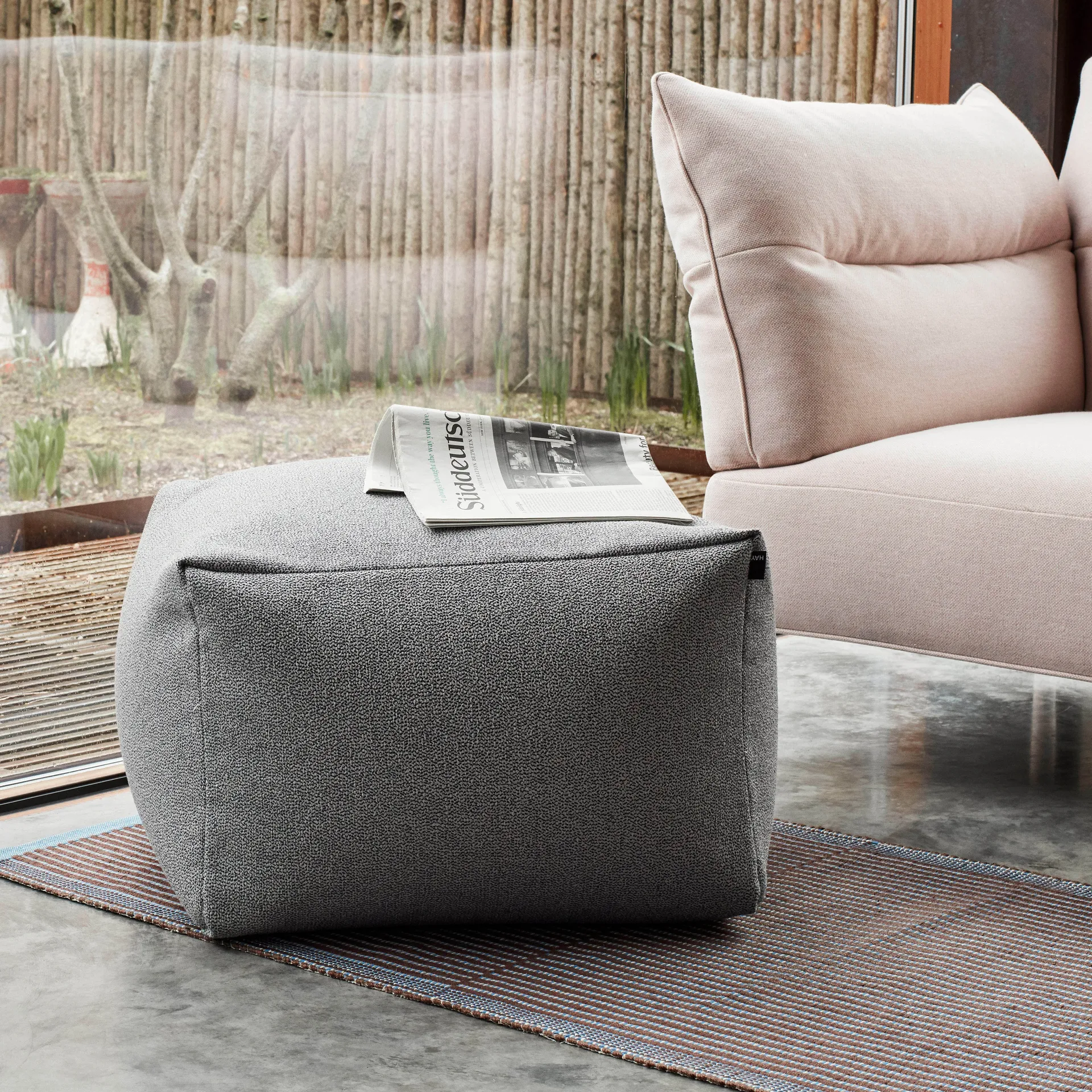 Pouf sittpuff sprinkle 59x59 cm, Grey HAY