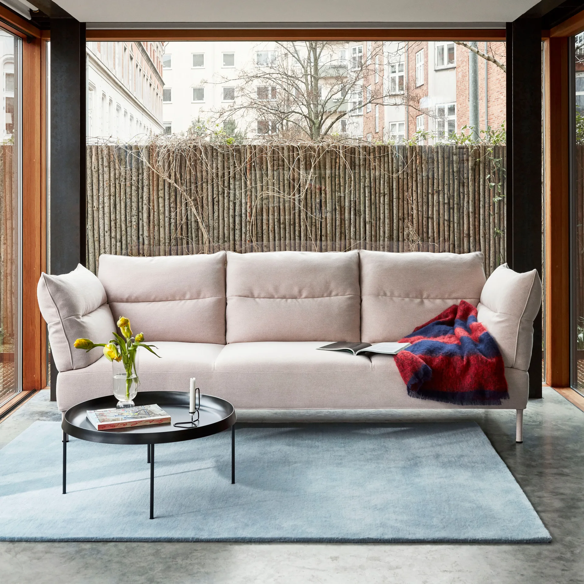 Raw ullmatta No 2 170x240 cm, Light blue HAY