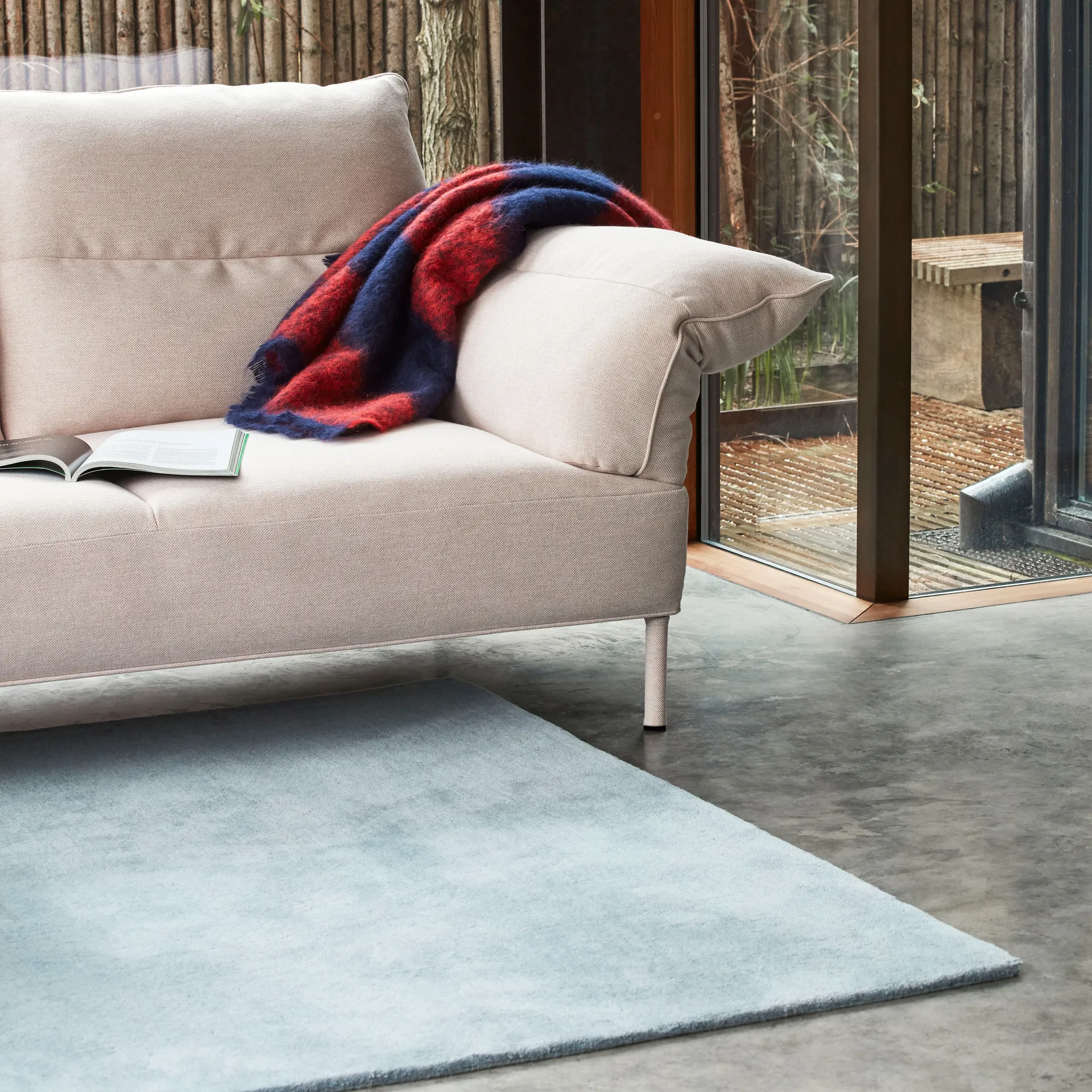 Raw ullmatta No 2 170x240 cm, Light blue HAY