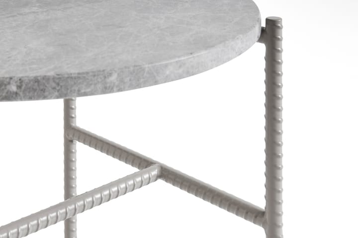 Rebar sidobord Ø45 cm - Grå marmor-fossil grey stativ - HAY