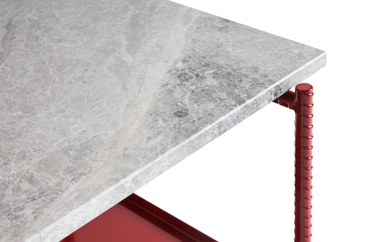 Rebar sidobord 75x44x55 cm - Grå marmor-barn red stativ - HAY