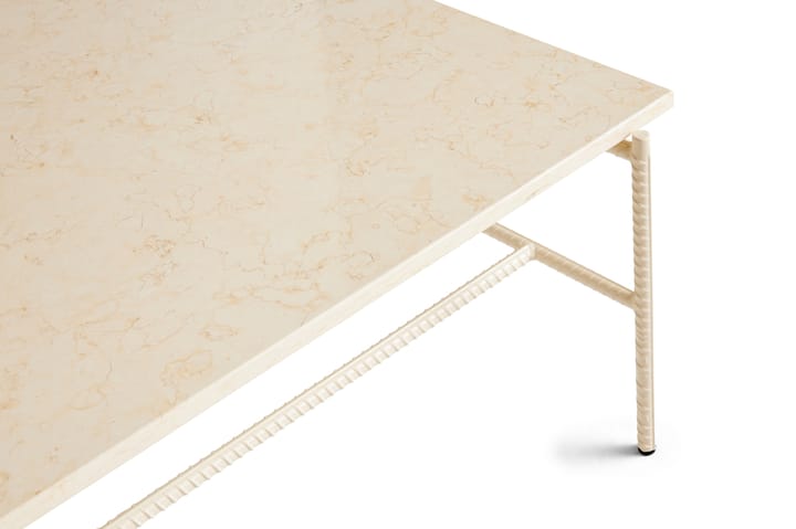 Rebar soffbord 80x84x33 cm - Beige marmor-alabaster stativ - HAY