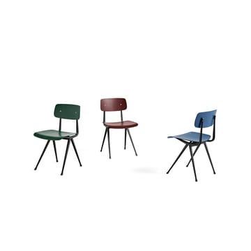 Result stol - Black oak-svart stålstaitv - HAY