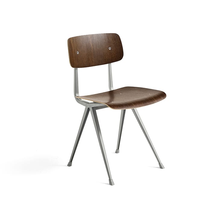 Result stol - Smoked oak-beige stålstativ - HAY