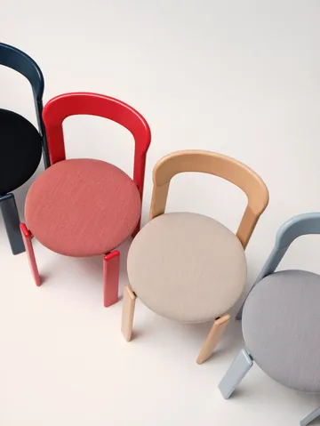 Rey klädd stol - Steelcut trio 113 slate blue - HAY