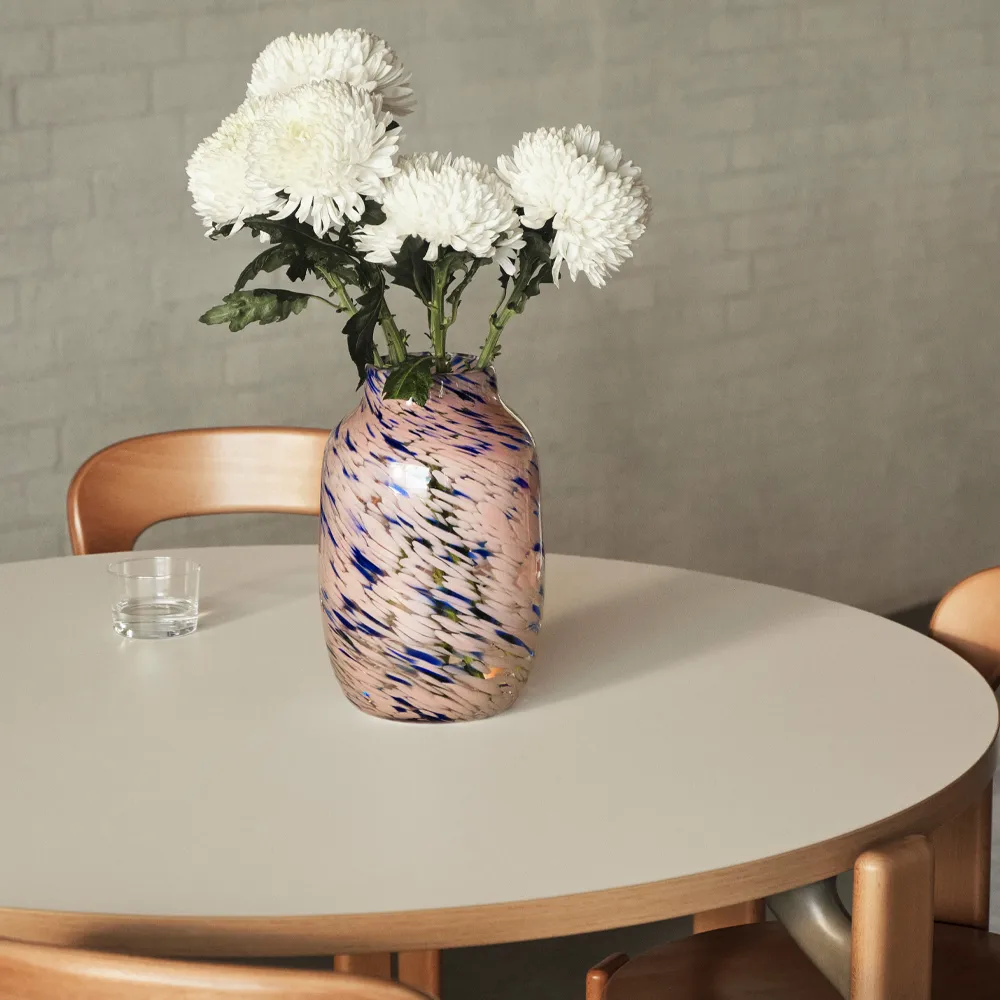 Rey matbord Ø128 cm, Golden-Ivory white HAY