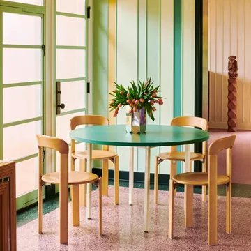 Rey matbord Ø128 cm - golden - HAY