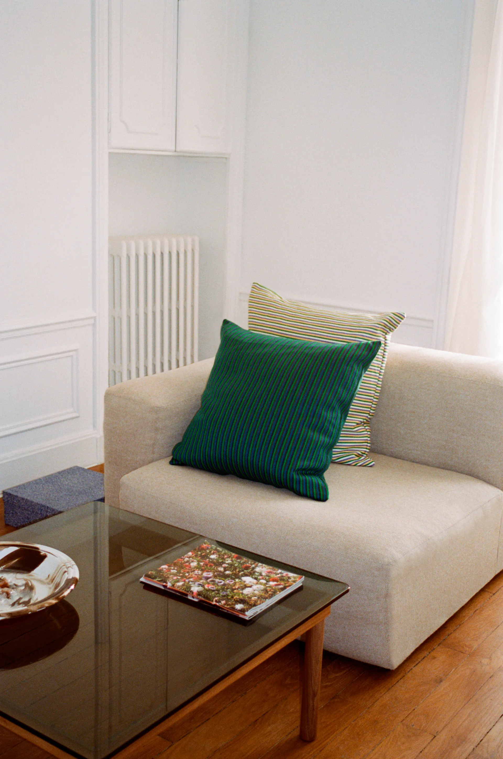 Ribbon kudde 60x60 cm, Green HAY