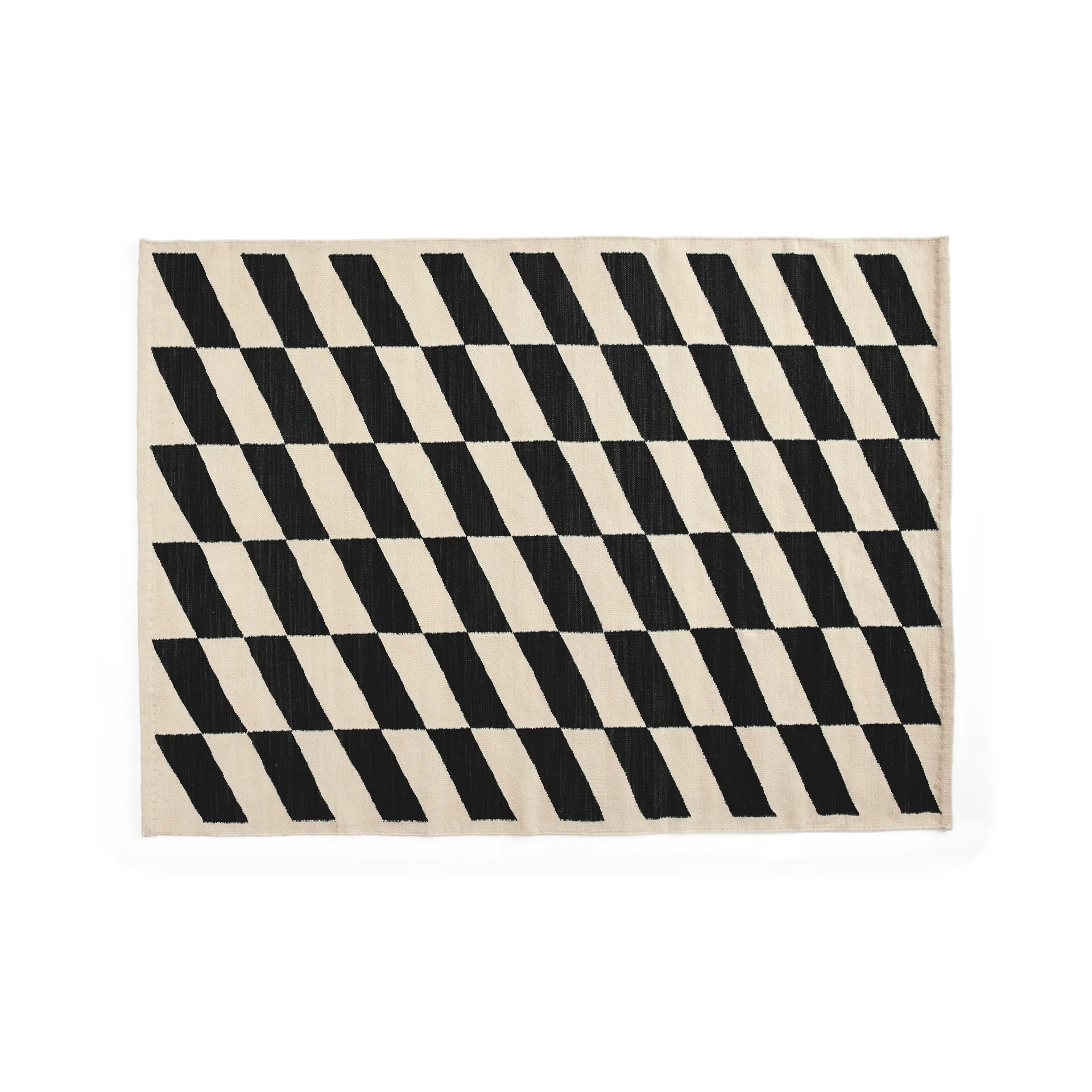 Shift Kelim matta 140x200 cm, Black HAY