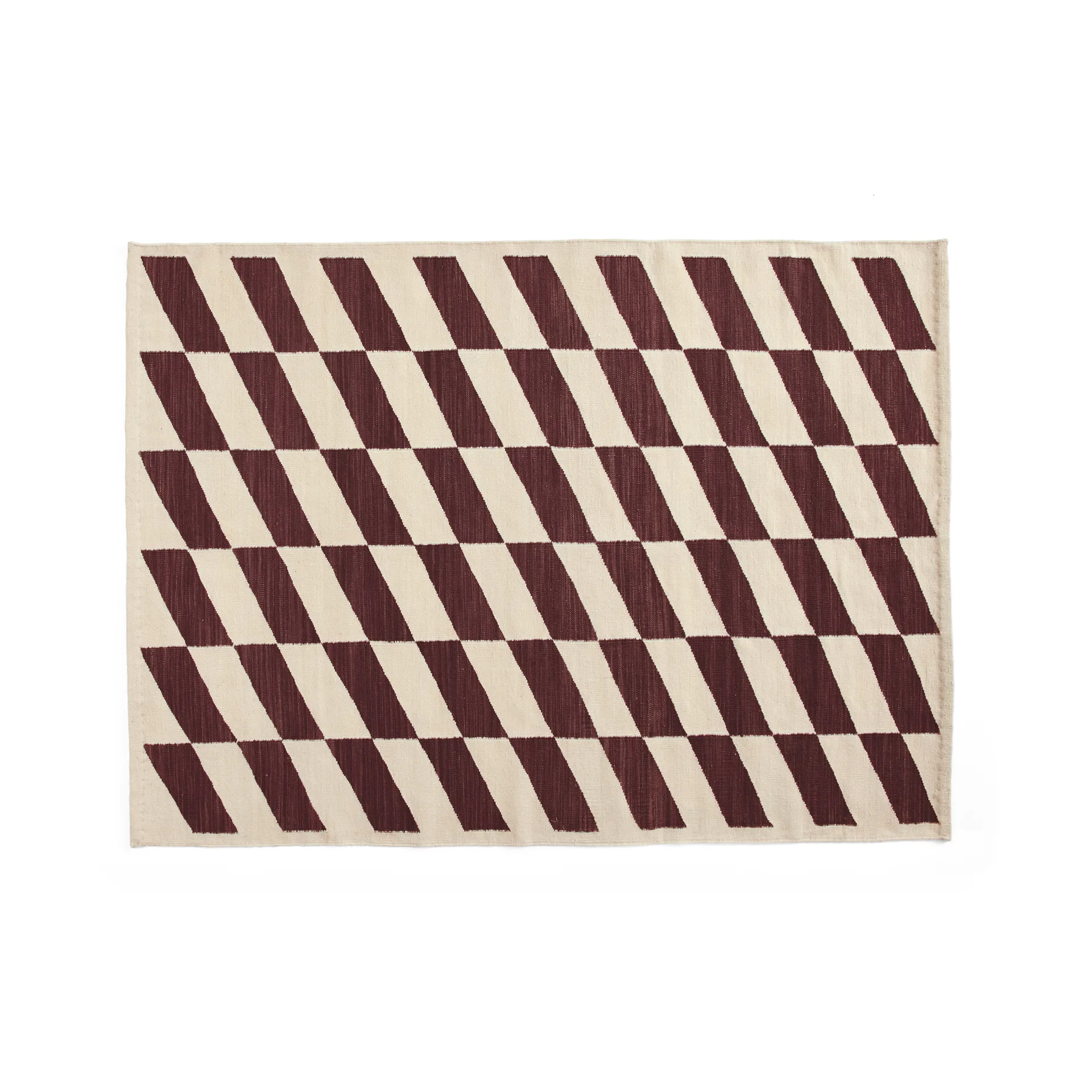 Shift Kelim matta 140x200 cm, Burgundy HAY