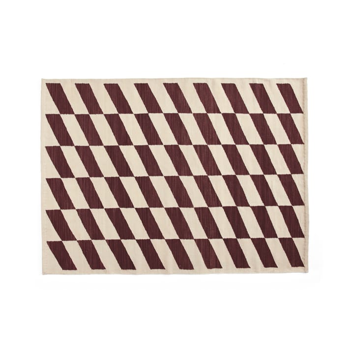 Shift Kelim matta 140x200 cm - Burgundy - HAY