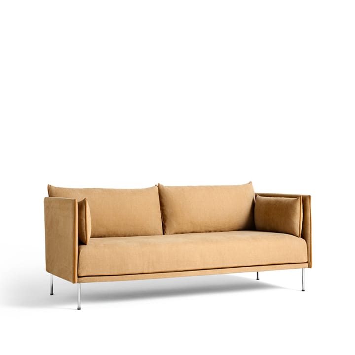 Silhouette 2-sits soffa - Linara 142 cognac-kromben - HAY