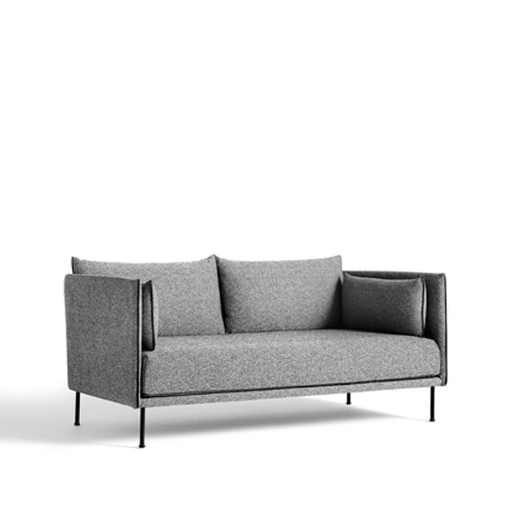 Silhouette 2-sits soffa - Olavi 03 grey-svart metallben - HAY