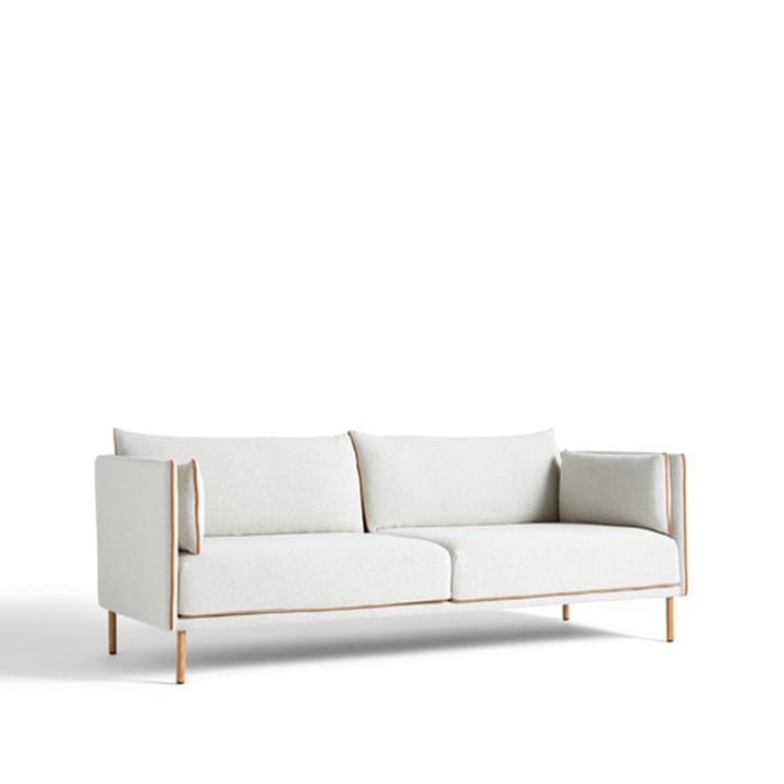 Silhouette 3-sits soffa - Coda 100 offwhite-oljade ekben - HAY
