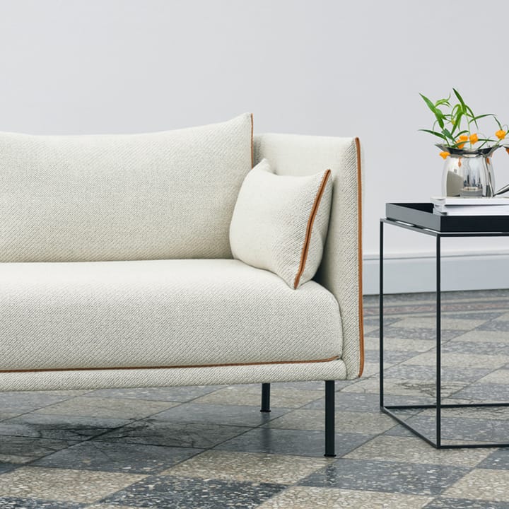 Silhouette 3-sits soffa, Grey-svart piping-oljade ekben HAY