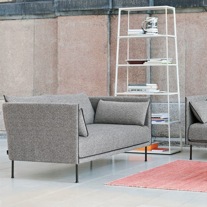 Silhouette 3-sits soffa, Grey-svart piping-oljade ekben HAY