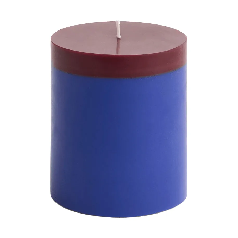 Silo Candle blockljus, Royal blue-bordeaux, Ø9,5x11 cm HAY