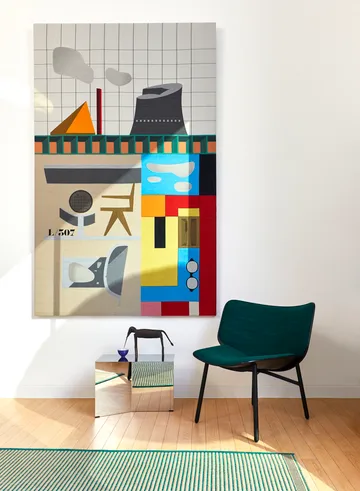 Slit Oblong sidobord 27,5x49 cm - Mirror polished steel - HAY