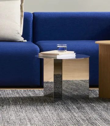 Slit soffbord - Polished stainless steel - HAY