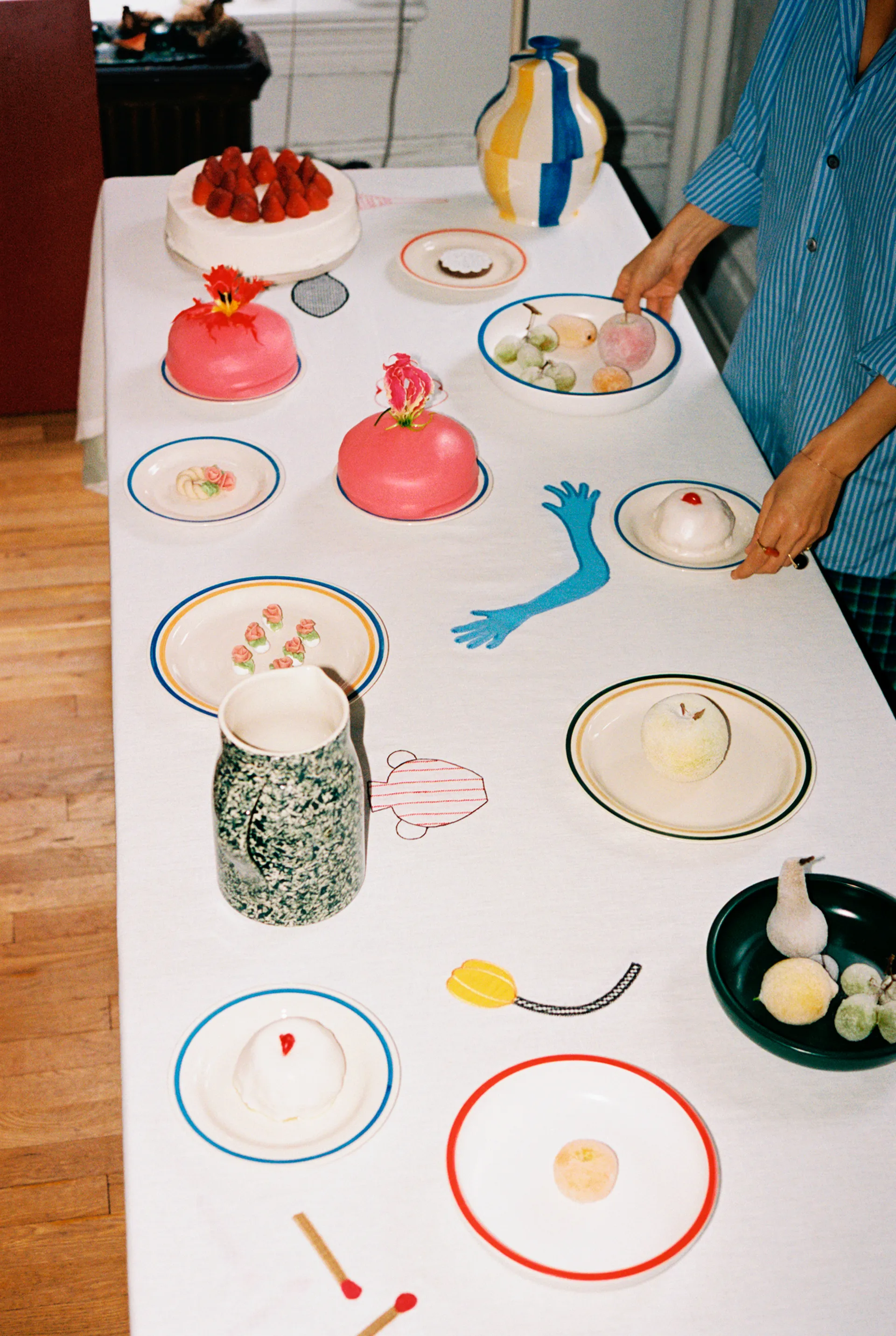 Sobremesa duk 140x300 cm, White HAY