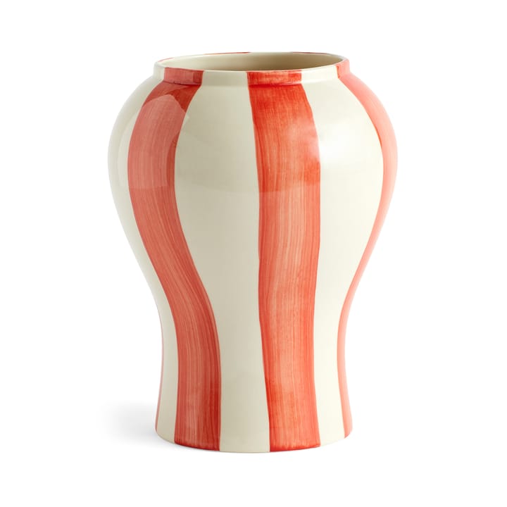 Sobremesa stripe vas S 22 cm - Red - HAY