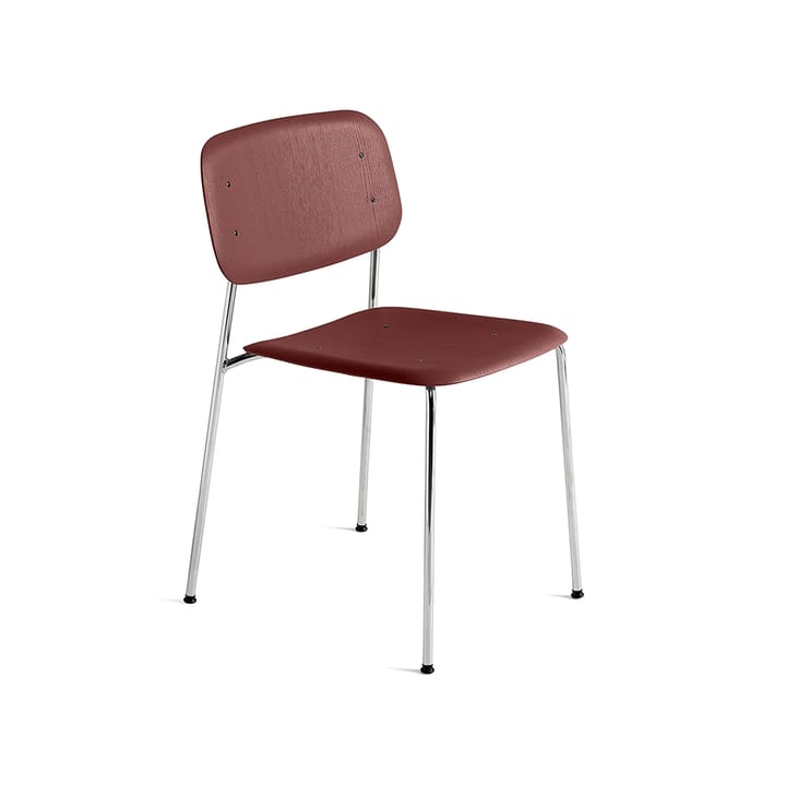 Soft Edge 10 stol - fall red, kromstativ - HAY